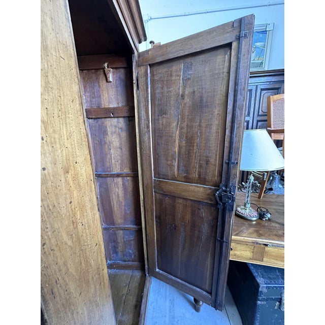 Charles X Wardrobe in Walnut For Sale - Image 9 of 17