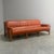 Remarks: Mid century lounge sofa, Germany 1960s. Design in Brutalist and Brazilian style. Solid oak frame with cognac...