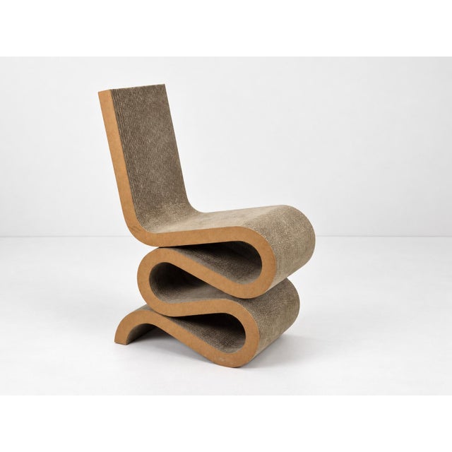 Easy Edges Wiggle Side Chair with Stool by Frank Gehry for Vitra, Set of 2 For Sale - Image 18 of 18