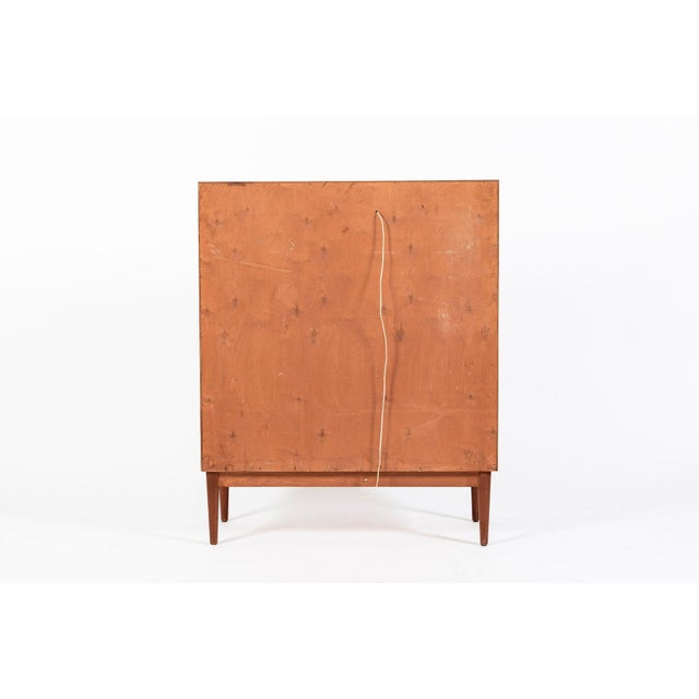 Mid-Century Danish Modern Teak Secretary Desk Cabinet 1960s For Sale - Image 17 of 18