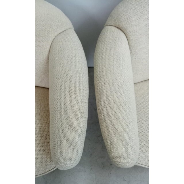 Cream Set of Vintage Chairs with Wool from Walter Knoll, 1950s, Set of 2 For Sale - Image 8 of 11