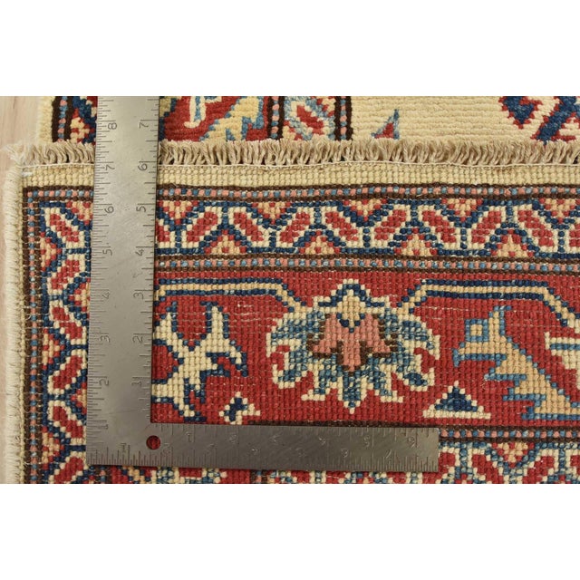 Kazak Runner 2’8” X 9’7” Beige Wool Tribal Hand-Knotted Oriental Rug For Sale - Image 13 of 13