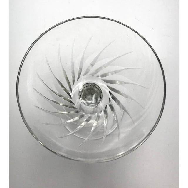 Antique Swirl Cut Crystal Champagne Coupes - Set of 12 For Sale In New York - Image 6 of 9