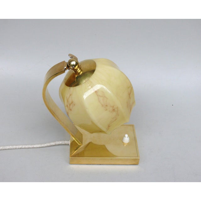 Vintage Bauhaus Bedside Lamps in Brass, 1920s, Set of 2 For Sale - Image 9 of 18