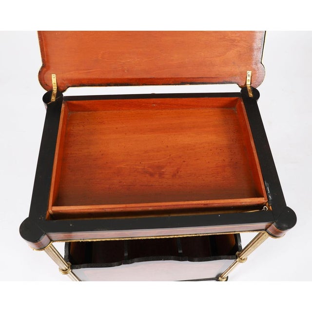 Antique French Ormolu Mounted Occasional Side Tables, 1800s, Set of 2 For Sale - Image 9 of 18