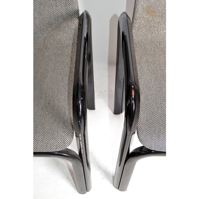 Gae Aulenti for Knoll International Armchairs Mid-Century Modern 1975 - Pair For Sale - Image 9 of 13