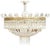 Gold Large Five-Light Crystal Ceiling Lamp, 1950s For Sale - Image 8 of 8