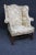 Wood Benchmade Chippendale Style Upholstered Wing Chair For Sale - Image 7 of 7
