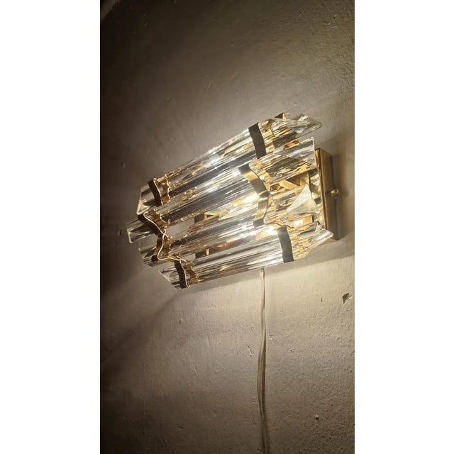 Gold Wall Light from Venini, Italy, 1960s For Sale - Image 8 of 11