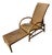 1970s Hemingway Rattan Lounge Chair With Extendable Footrest For Sale