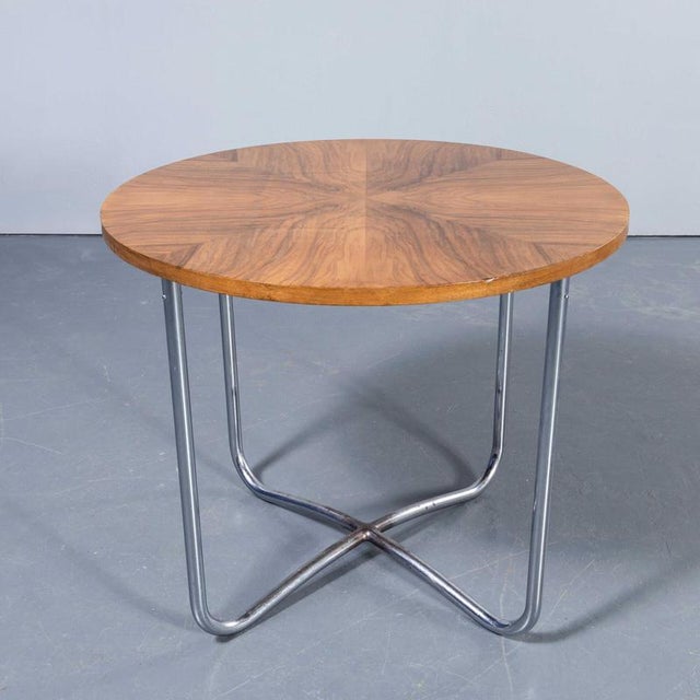 Mid-Century Round Side Table, 1950s For Sale - Image 9 of 9