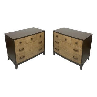 A Pair of Modern Two-Tone Commode Chests For Sale