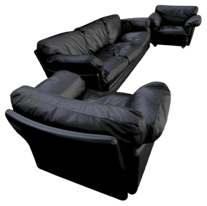 Sofa & Armchairs from Poltrona Frau, Set of 3