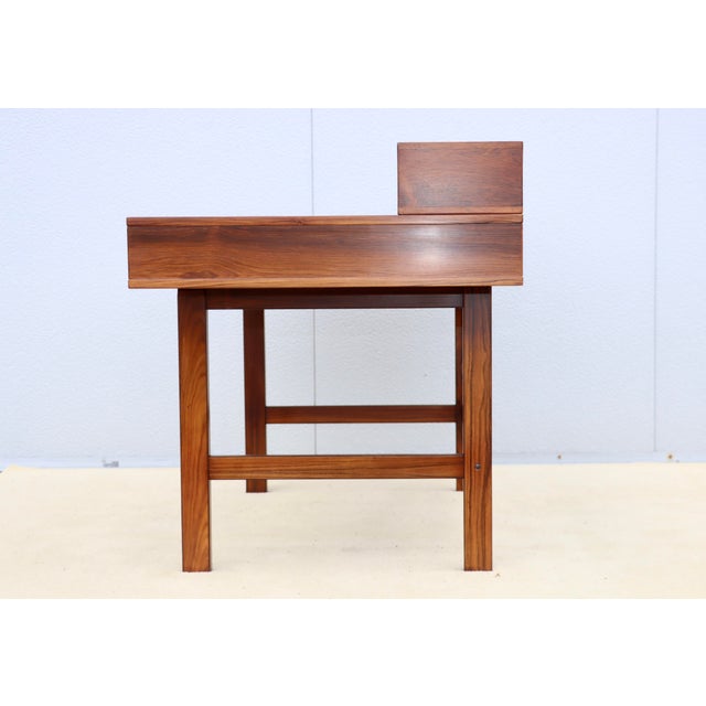 Mid-Century Modern Peter Løvig Nielsen Rosewood Partners Desk For Sale - Image 3 of 12