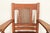 Stickley Brothers Antique Mission Oak and Cane Arts & Crafts Armchair For Sale In South Bend - Image 6 of 15