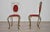 Set of Patinated Brass, Wrought Iron, and Velvet Side Chairs, 1970s For Sale - Image 4 of 7