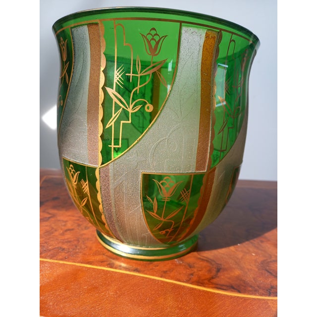 Glass Antique Green Bowl by Josef Hoffmann, 1903 For Sale - Image 7 of 7