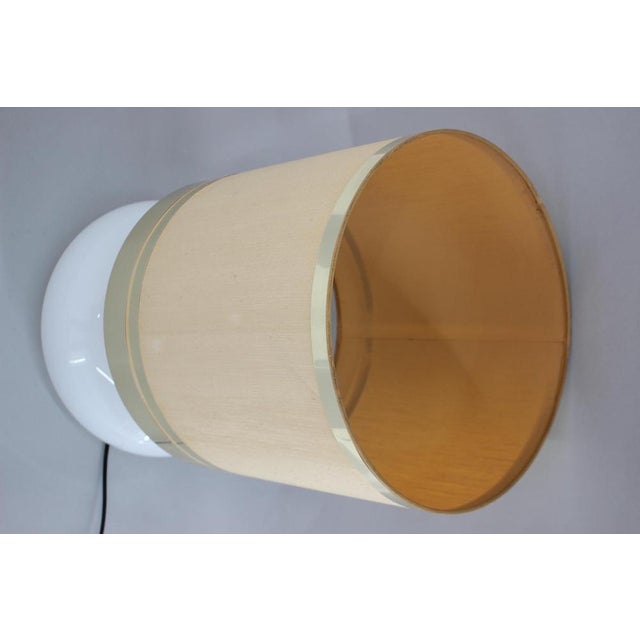 Large Glass and Brass Table Lamp, Italy, 1970s For Sale - Image 4 of 18