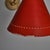 1960s Large Red and Grey Diabolo Articulating Wall Lamp Attributed to Pierre Guariche For Sale - Image 16 of 18