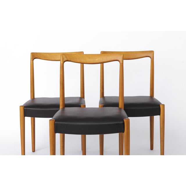 Beige Vintage Danish Model 71 Chairs by Niels Otto Møller for Lübke, 1960s, Set of 4 For Sale - Image 8 of 10