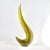 Abstract Glass Sculpture by Alex Gabriel Bernstein, Cast and Cut in Soft Yellow-Green Glass, 20" Tall For Sale - Image 4 of 12