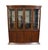 Contemporary Hickory White Banded Mahogany Contemporary Modern Asian Inspired 79" Lighted Display China Cabinet For Sale - Image 3 of 15