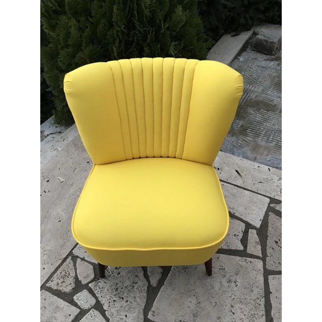 Yellow Cocktail Chair, 1960s For Sale - Image 4 of 9