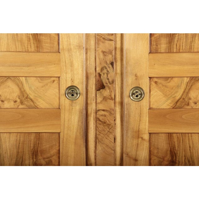 Wood Antique Louis XVI Biedermeier Walnut Cabinet, 1800s For Sale - Image 7 of 18