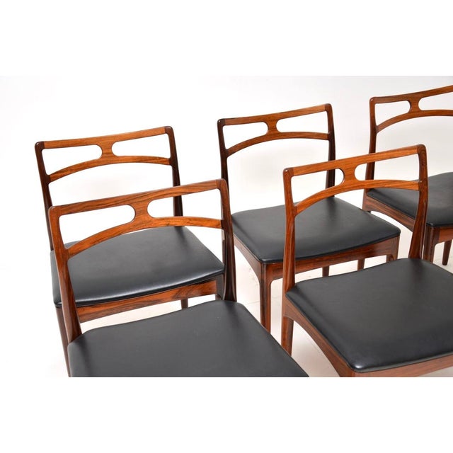Mid-Century Modern Danish Model 94 Dining Chairs by Johannes Andersen for Christian Linneberg, 1960, Set of 6 For Sale - Image 3 of 13