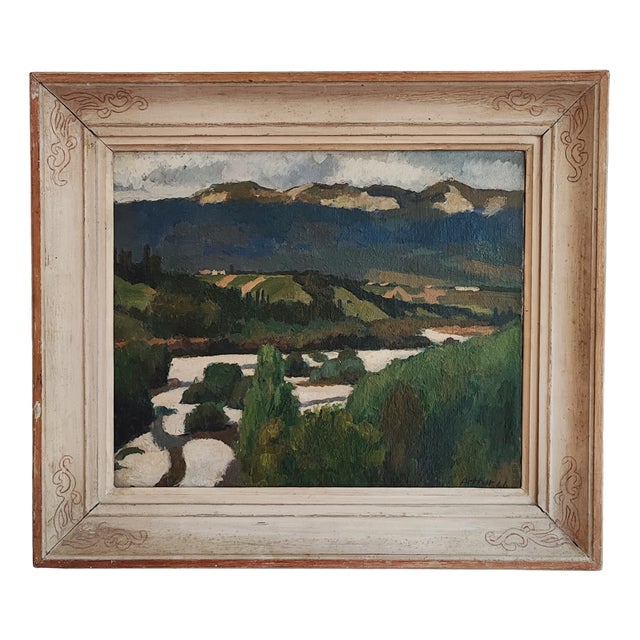 Edouard Arthur, Paysage, 1946, Oil on Canvas, Framed For Sale