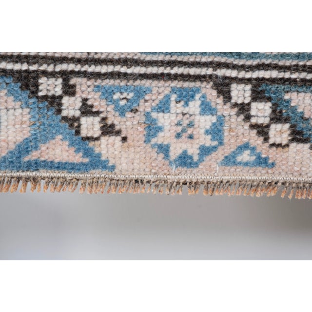 1960s HandKnotted Washed Out Turkish Oushak Rug 3'11" X 6'1" For Sale - Image 11 of 13