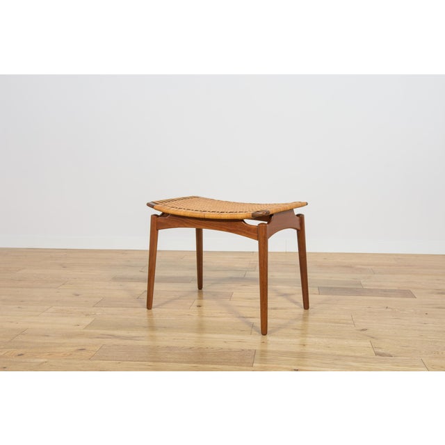 Mid-Century Modern Teak Stool by Sigfrid Omann for Ølholm Furniture Factory, 1950s For Sale - Image 14 of 14