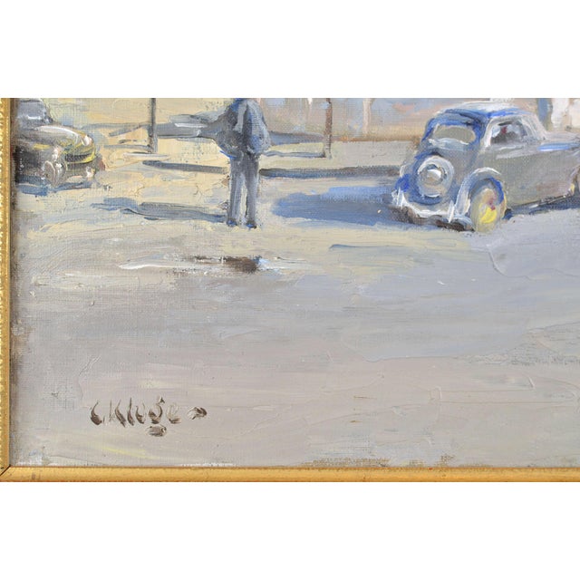 Palace De La Concorde, 1950, Oil on Canvas, Framed For Sale - Image 4 of 14