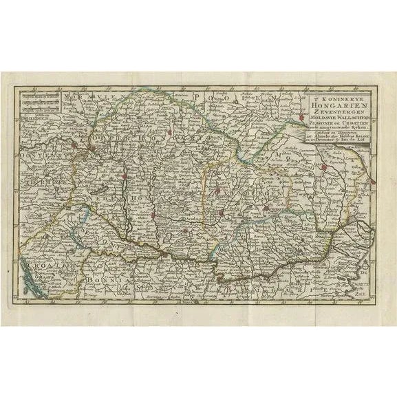 Late 18th Century Antique Map of the Kingdom of Hungary by Keizer & De Lat, 1788 For Sale - Image 5 of 5