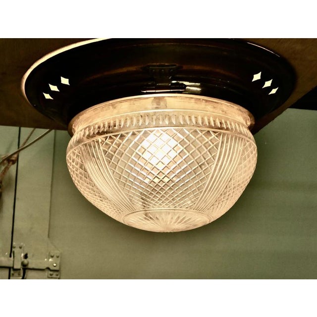 Large Art Deco Early Passenger Liner Ceiling Light, 1920 For Sale - Image 6 of 8