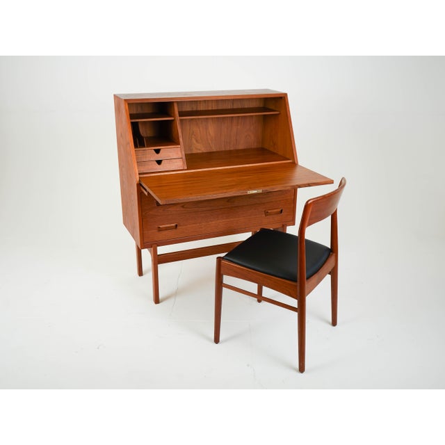 Mid-Century Teak Secretary by Arne Wahl Iversen, 1960s For Sale - Image 15 of 16