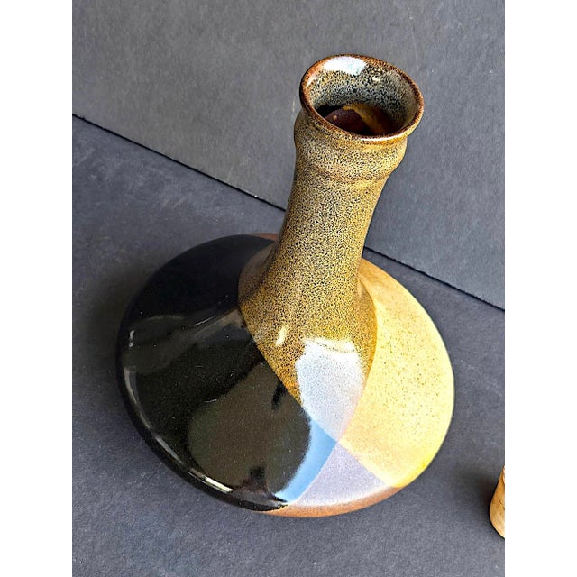 Mid 20th Century Pottery Craft Stoneware Decanter For Sale - Image 13 of 14
