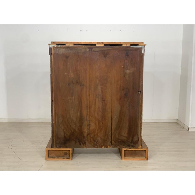 Brown Art Deco Secretary Cabinet, 1860 For Sale - Image 8 of 9
