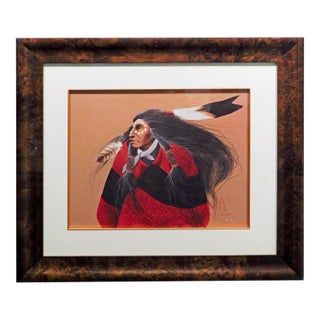 Frank Howell "Red Blanket" Hand Signed Art Submit an Offer Custom Framed Last1 For Sale