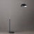 Mid-Century Modern Luna Bella Arc Floor Lamp - 92", Antique Nickel, Matte Black/Silver Leaf Shade, Marble Base, Dimmer Switch For Sale - Image 3 of 13