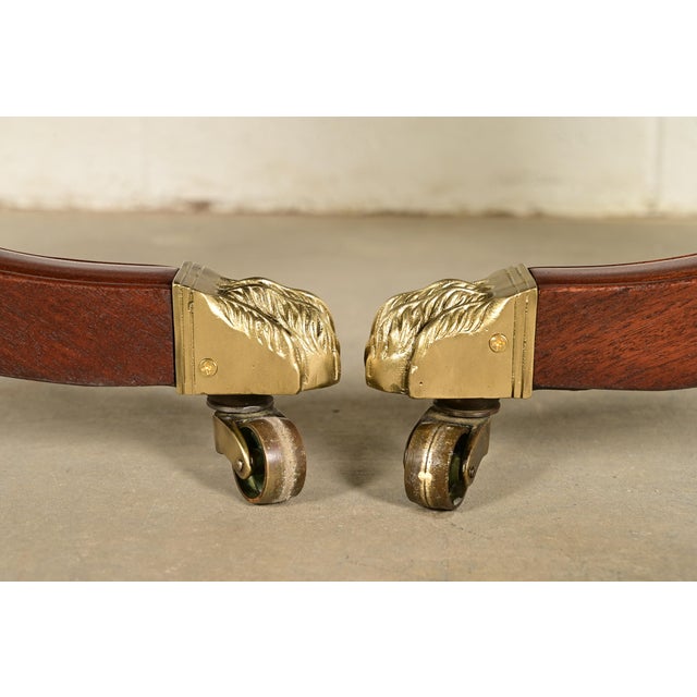Kittinger Georgian Banded Mahogany Double Pedestal Dining Table, Newly Refinished For Sale - Image 12 of 15