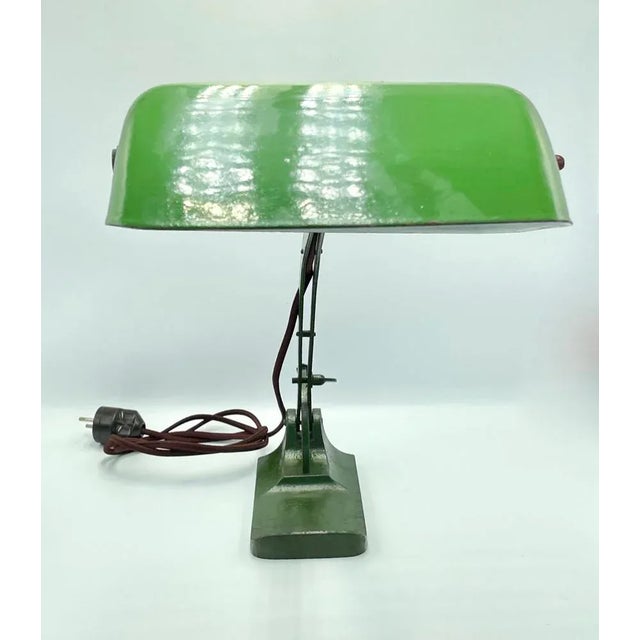 Vintage Bankers Desk Lamp from Astral, 1940s For Sale - Image 9 of 9