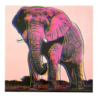 Andy Warhol Pop Art African Elephant 1983 For Sale