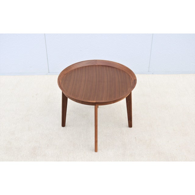 Mid-Century Modern Modern Ignacia Murtagh for Bernhardt Design Los Andes Walnut Occasional Table For Sale - Image 3 of 12