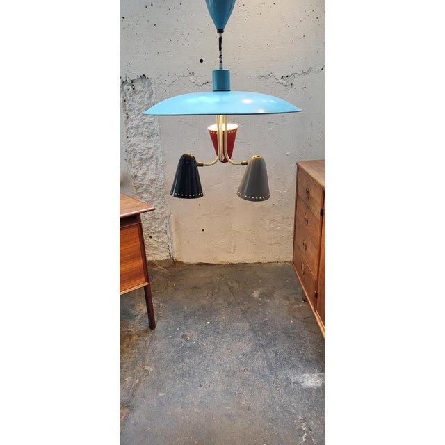 1950s Zeist Ceiling Lamp by H. TH. J. A. Busquet for Hala, 1950s For Sale - Image 5 of 13
