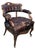 Metal Antique Victorian Brown Leather Chair For Sale - Image 7 of 10