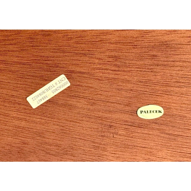 Tiered Palecek Rattan Bamboo Table For Sale - Image 11 of 11