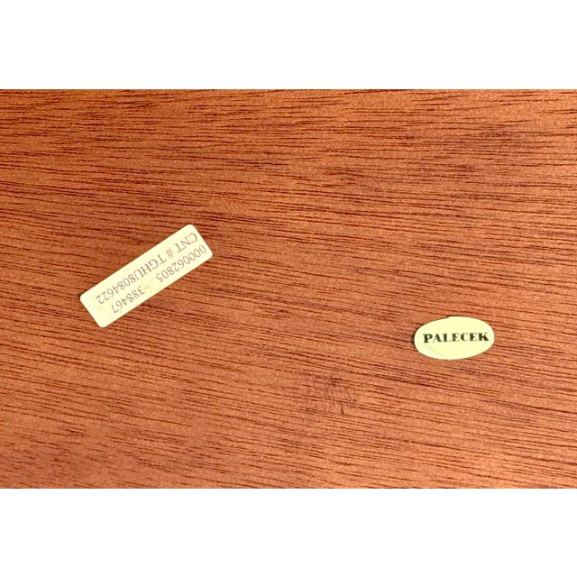 Vintage Palecek Rattan Bamboo Table With Three Tiers For Sale - Image 11 of 11