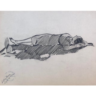 1932 Norman Kent Figure Drawing of a Lady For Sale