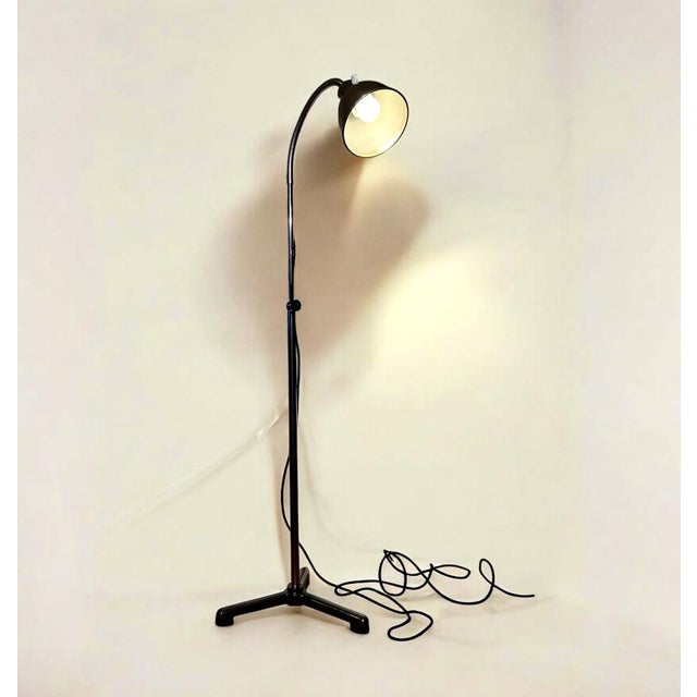 Metal German Bauhaus Modern Floor Lamp by Christian Dell for Bünte & Remmler (BuR), 1930s, Flexible Reading Lamp For Sale - Image 7 of 18